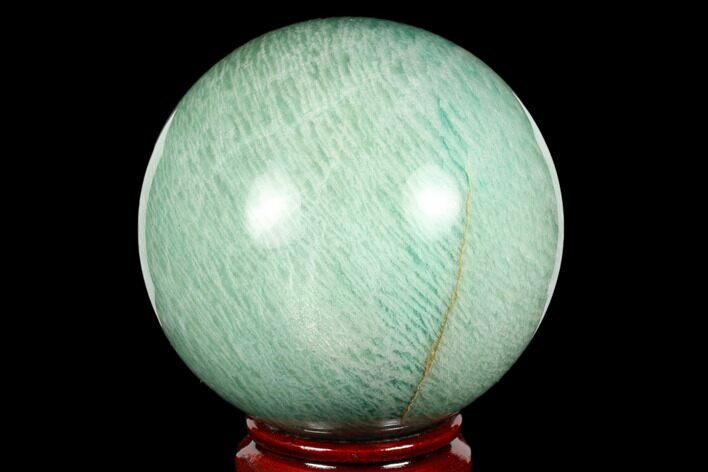 Chatoyant, Polished Amazonite Sphere - Madagascar #181828